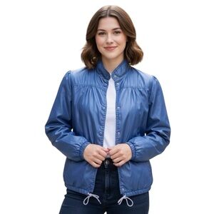 Vintage Windy Weather Nylon Jacket Made in Singapore Women’s Small Blue